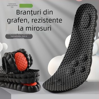 Tălpi cu grafen pentru sprijinul arcului piciorului, absorbția transpirației, rezistență la miros, absorbție puternică a șocurilor și creștere înălțime încorporată