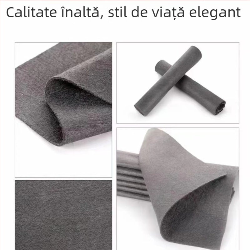 Role de 20 cârpe din microfibră pentru curățarea geamurilor, tip ruptură, cu perforații