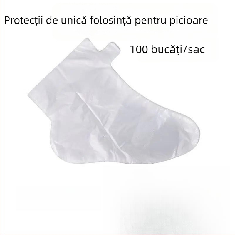 Capace de pantofi din PE, de unic folosință, impermeabile, antiderapante