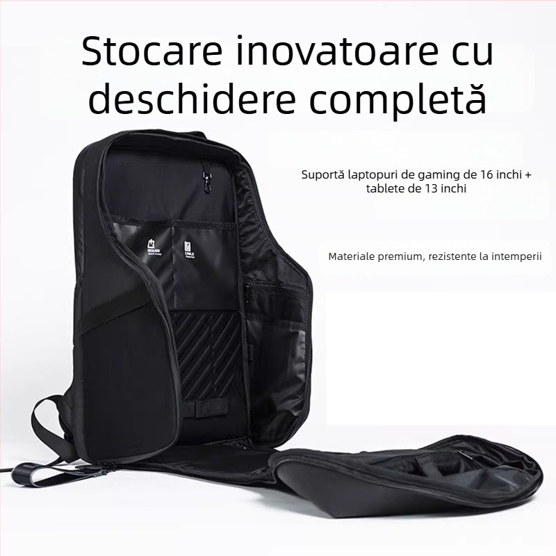 Rucsac universal multifunctional cu compartiment pentru laptop de 16 inch, țesătură Oxford, impermeabil, 20–35 L, stil stradal