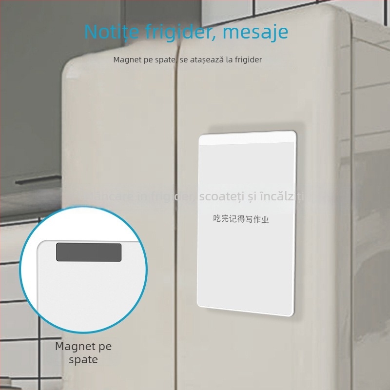Tablă magnetică albă cu nano-capsulă, de 8,5 inch — fără praf, fără cerneală, fără consumabile, fără energie, reutilizabilă și ștergibilă