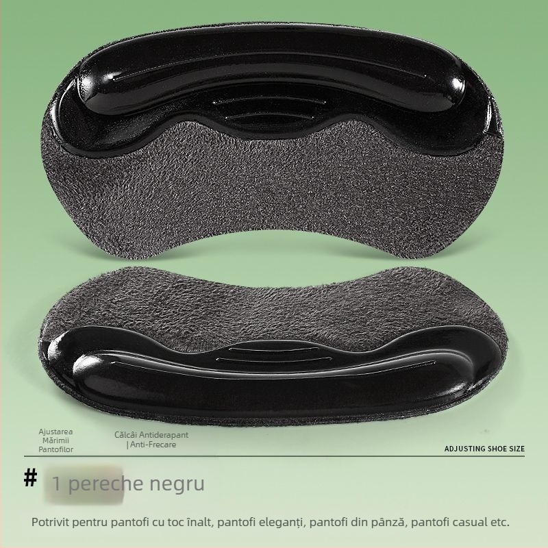Pernițe din silicon pentru călcâi, prevenire alunecare la pantofi cu toc înalt, pernițe anti-fricțiune pentru călcâi, autoadezive, pentru mokasin și pantofi din piele, dimensiune 9×4 cm