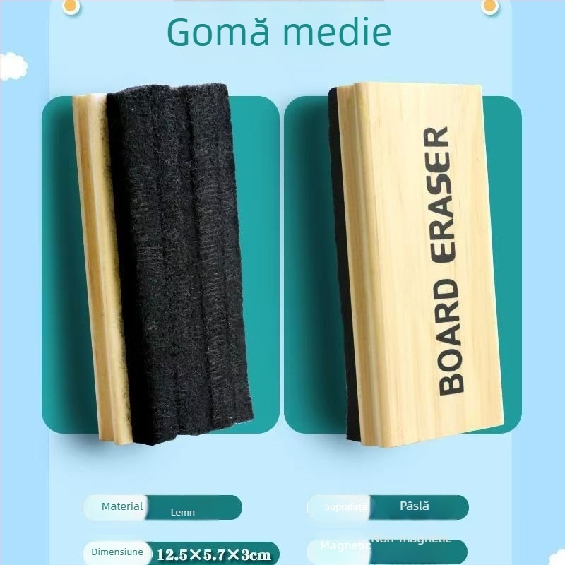Radieră pentru tablă albă și tablă neagră, mari și mici, cu atașare magnetică