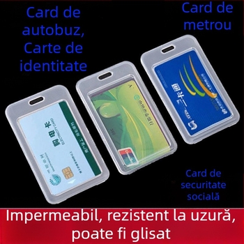Carcasă universală pentru carduri de identitate și protecție pentru carduri – pentru ID, card de autobuz, card bancar și card de acces, impermeabilă și durabilă