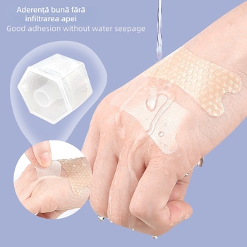 Protecție transparentă antiuzură pentru călcâi, în formă de floare de prune, pentru papuci, sandale și tocuri – inserții invizibile pentru deget și talpă