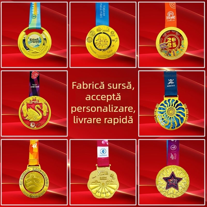 Medalii metalice personalizate pentru premii corporative, medalii de maraton, reliefate, realizate conform proiectului dvs.