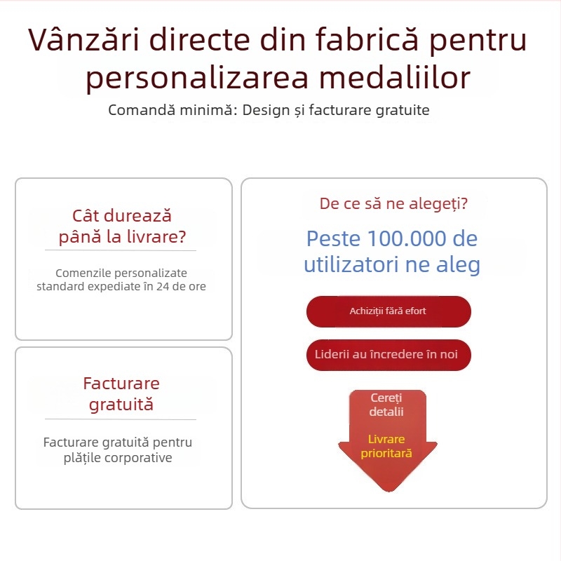 Medalii metalice personalizate pentru evenimente sportive: maraton, aur, argint și bronz, cu gravură în relief, premiu memorial
