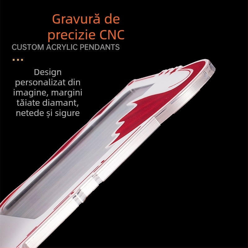 Suport pentru carduri din acrilic transparent, tăiere CNC de precizie, ID de angajat creativ, insignă transparentă cu formă specială