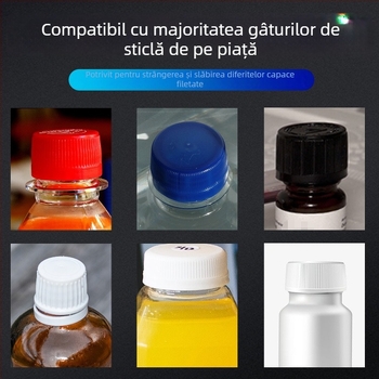 Capsator electric portabil pentru sticle din sticlă și plastic — etanșare și strângere a capaceleor (semi-automat)