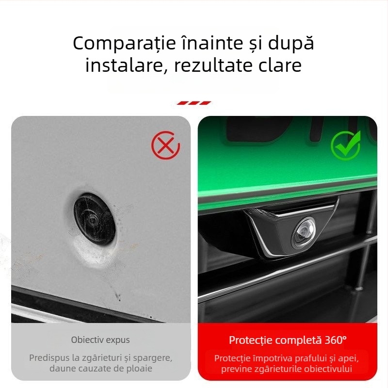 Capac de protecție pentru camera auto și lentilă, pentru sistemul de vizualizare a 360° la mersul înapoi