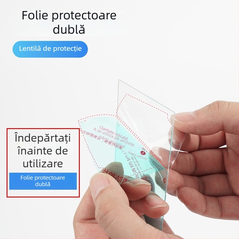 Kit de lentile pentru mască de sudură cu reglaj variabil al luminii și foi de protecție din policarbonat