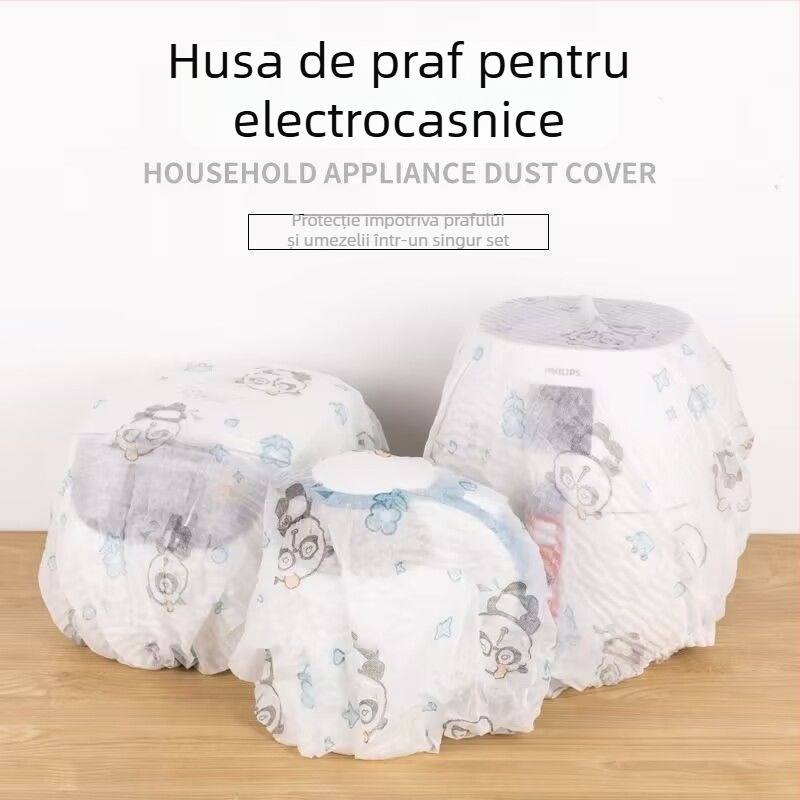 Husă de protecție din material nețesut, supradimensionată, pentru oală de orez și cuptor cu microunde