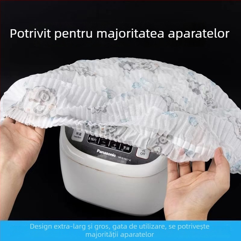 Husă de protecție din material nețesut, supradimensionată, pentru oală de orez și cuptor cu microunde