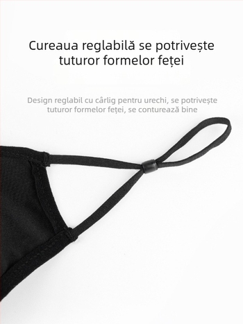 Mască de ciclism din mătase de gheață, anti vânt și anti praf, respirabilă, unisex pentru bărbați și femei, potrivită pentru alergare și ciclism pe șosea, protecție UV.