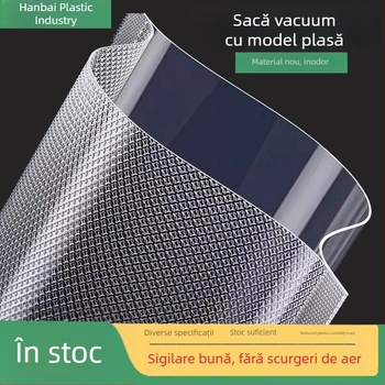 Saci vid cu model de plasă pentru depozitarea alimentelor, din material de calitate alimentară, pentru uz casnic, sigilare automată