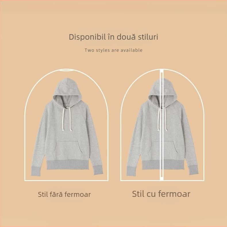 Husă personalizată de protecție împotriva prafului pentru haine, geantă transparentă pentru haine de agățat, husă pentru paltoane și costume