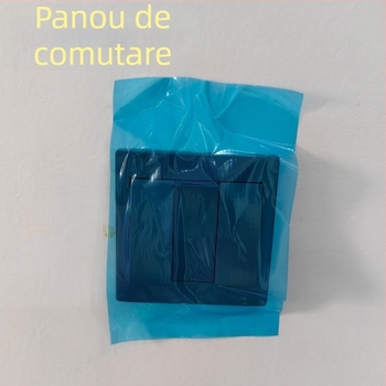 Set din folie albastră de unică folosință pentru stomatologie, hoteluri și călătorii — protecție pentru covorașul de toaletă și suprafața de pe birou