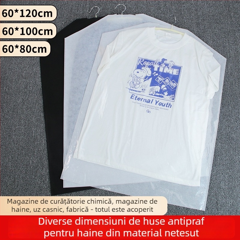 Husă de protecție pentru haine pentru depozitare în casă, husă pentru paltoane și costume, husă cu fermoar, rezistentă la umezeală, personalizare cu logo