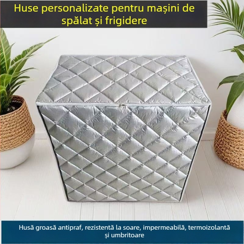 Husă pentru mașină de spălat cu două cuve, semi-automat, impermeabilă și rezistentă la razele de soare, acoperire completă, îngroșată, husă pentru pulsator
