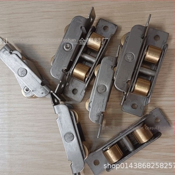 Accesorii pentru role de ferestre cu plasă, tip 7788 – roată plată din oțel inoxidabil, roată dublă din cupru, pentru ferestre și uși PVC