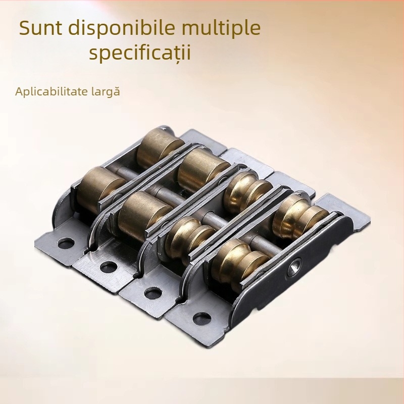 Accesorii pentru role de ferestre cu plasă, tip 7788 – roată plată din oțel inoxidabil, roată dublă din cupru, pentru ferestre și uși PVC