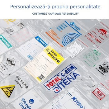 Pungă PE auto-sigilabilă, transparentă, anti-statică, pentru ambalarea bijuteriilor și a hainelor, cu imprimare logo