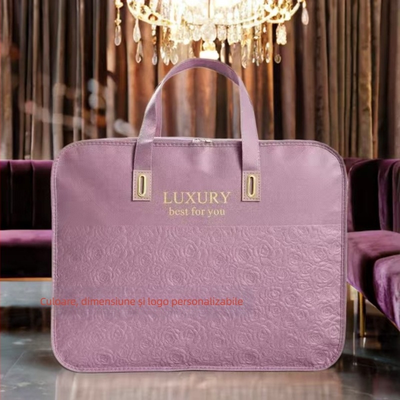 Sac de ambalare personalizat pentru pături, sac de depozitare a păturilor, pături de vară și de iarnă, sac pentru cuverturi