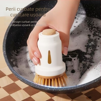 Perie automată pentru vase și oale, dozare automată a lichidului, model îmbunătățit pentru bucătărie