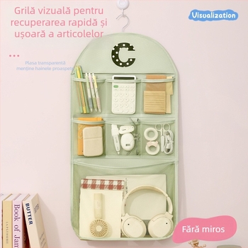 Sac de depozitare pentru lenjerie, montat pe perete, personalizat, pentru cămine și casă, organizator suspendat pentru șosete și obiecte mărunte