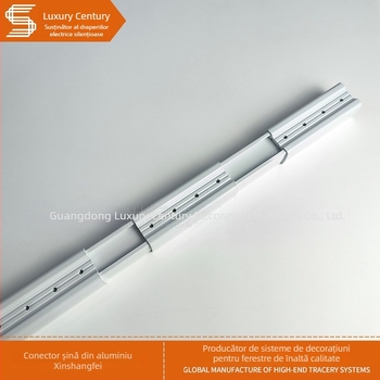 Conector exterior din aluminiu pentru șina de perdea electrică, suport de șină