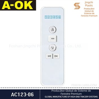 AC123 serie draperii electrice – telecomandă portabilă cu transmițător RF 433 MHz