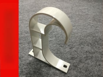 Suport superior prelungit pentru bară romană, șină de perdea din aliaj de aluminiu cu cap decorativ