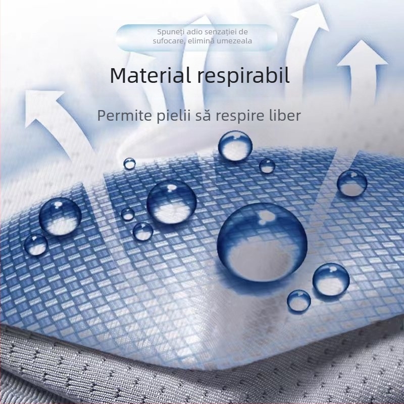 Maiou bărbătesc din ice silk cu plasă, plus size, pentru vară