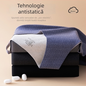 Vesta caldă din lână și mătase, fără cusături, căptușită cu fleece, cu două fețe periate, pentru bărbați, fără mâneci