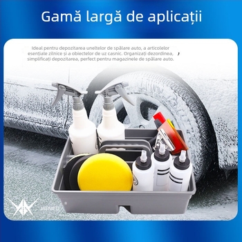 Coș portabil pentru unelte de detailing auto și trusă, spațiu de depozitare multifuncțional