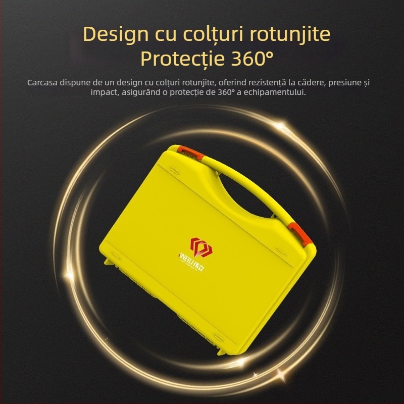 Cutie de depozitare pentru uneltele de reparații electrice de uz casnic, cutie de scule din plastic, portabilă