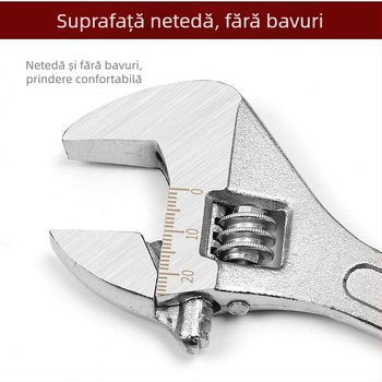 Cheie reglabilă de calitate industrială, cu fălci universale, multifuncțională