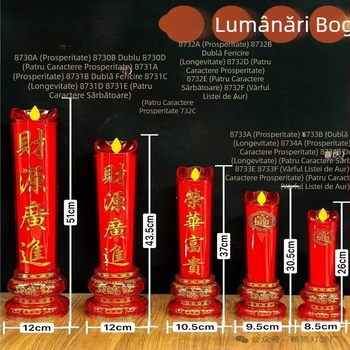 Lumânare LED cu mișcare oscilantă, cu dublă utilizare (8730–8734)