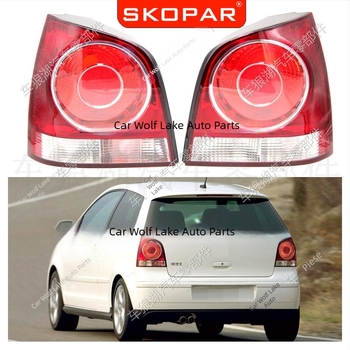Carcasă de far spate pentru Volkswagen Polo 9N3 (2005–2010) — lampă de spate fără bec, coduri 6Q6945095AB 6Q6945096AB
