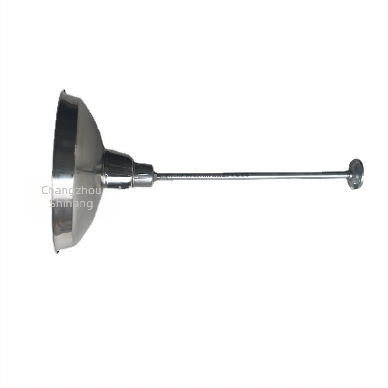 Abajur din oțel inoxidabil pentru iluminat LED industrial, finisaj oglindă și mat prin pulverizare, design deschis, dimensiuni 300x20 mm, material oțel inoxidabil 201
