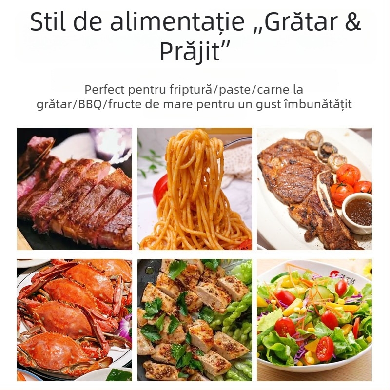 Condiment cu sare de mare și piper negru, cu râșniță încorporată – pentru piept de pui, carne de vită, legume și salată