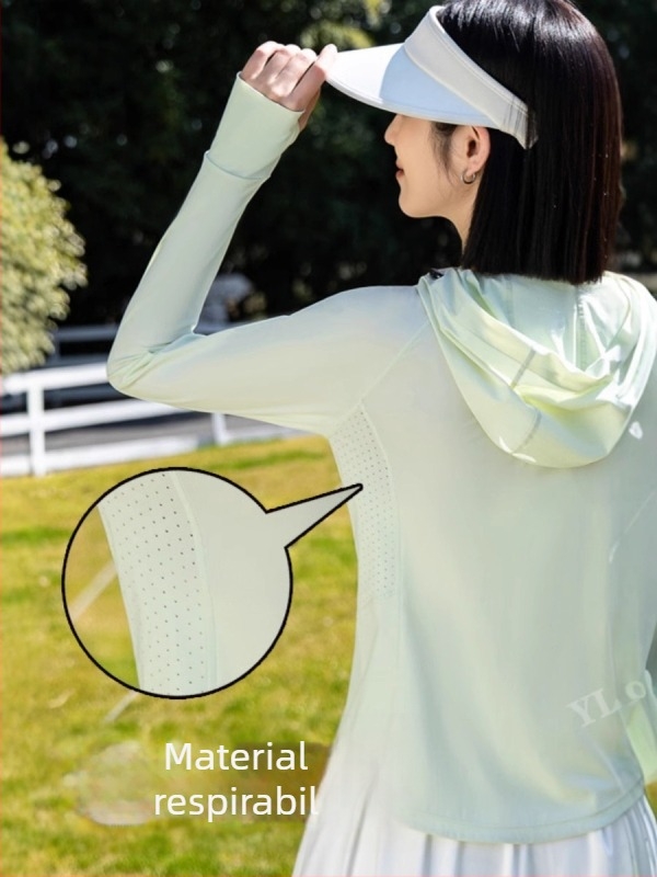 Jachetă damă cu glugă din nylon, protecție UV UPF50+, respirabilă, croială slim, ușoară