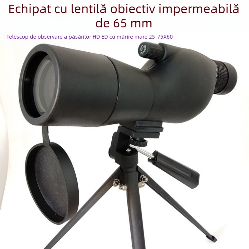 Shengtu Monoclu ED pentru observația păsărilor, mărire mare, claritate HD, vizionare nocturnă în lumină scăzută, pentru fotografiere cu telefonul, vizualizare ultra clară a Lunii