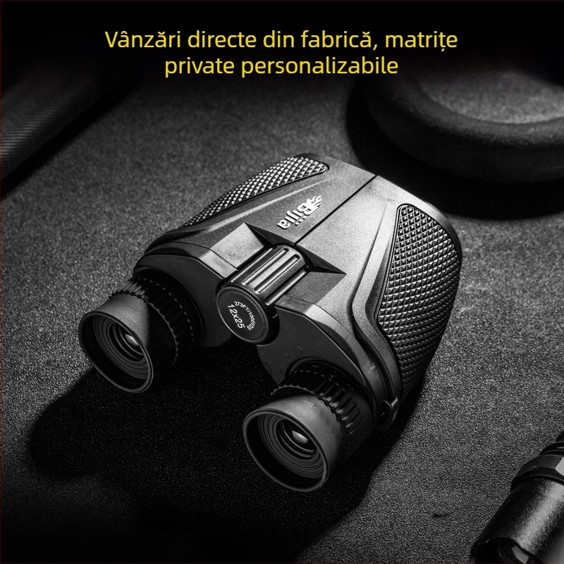 BIJIA 12x25 binoclu cu putere mare, HD, viziune de noapte în lumină scăzută, portabil pentru adulți și copii