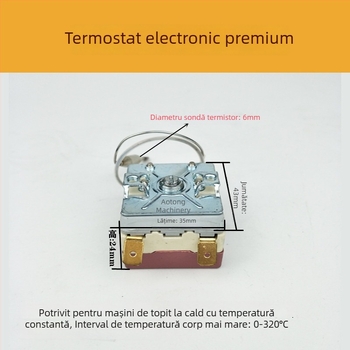 Mașină de sudură prin topire pentru țevi PPR, cu termostat de temperatură constantă, regulator mecanic de temperatură și întrerupător electronic de reglare a temperaturii