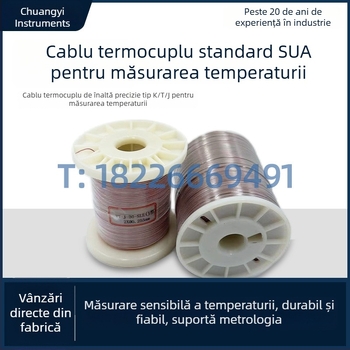 Fir de termocuplă de precizie, tip K, tip T și tip J, model TT-K-30, pentru măsurarea temperaturii în cuptor