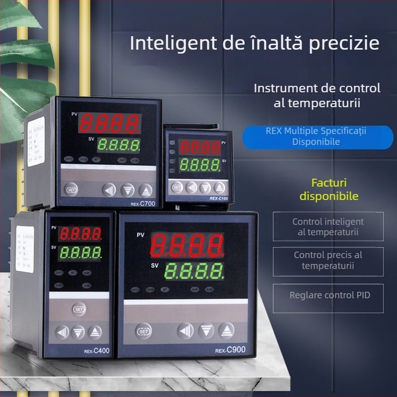Regulator de temperatură REX-C100-C400-C700-C900 cu afișaj digital și control automat
