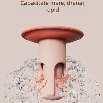 Capac de podea pentru canalizarea din baie, în formă de glonț, filtr anti-miros și anti-insecte