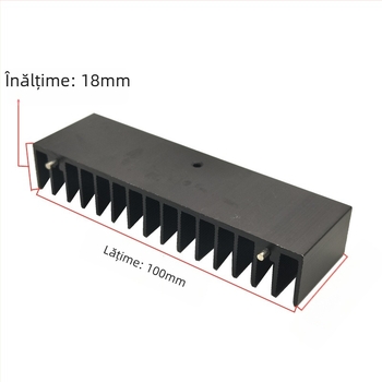 Radiator din aluminiu profil 30×100×18 mm pentru IC-uri de pe placă, tranzistori, MOSFET-uri și reglementatoare de tensiune