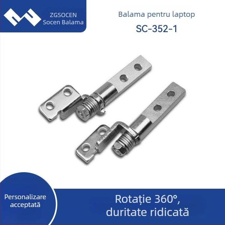 Șarnier amortizator pentru laptop, rotație la 360°, axă hardware mică 352-1